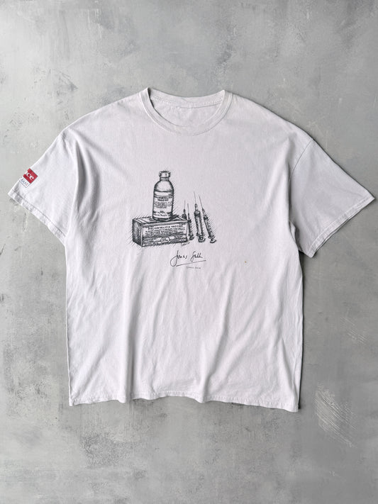 Jonas Salk Vaccine T-Shirt Y2K - XL