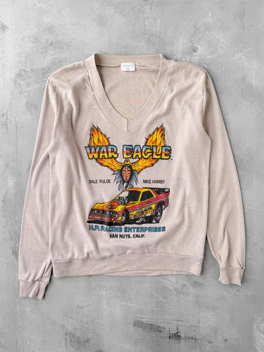Racing V-Neck Top 70's - Small
