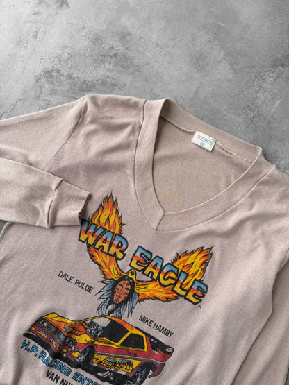 Racing V-Neck Top 70's - Small