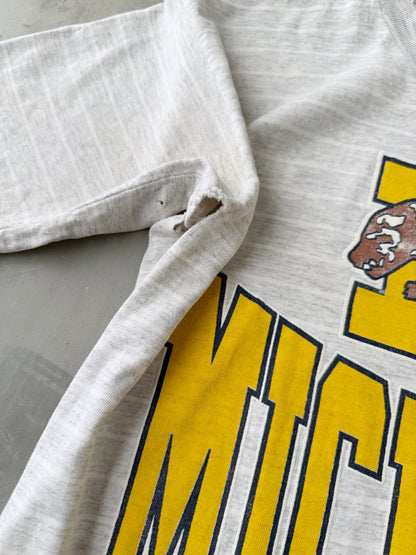 University of Michigan Distressed T-Shirt 90's - Medium