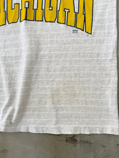 University of Michigan Distressed T-Shirt 90's - Medium