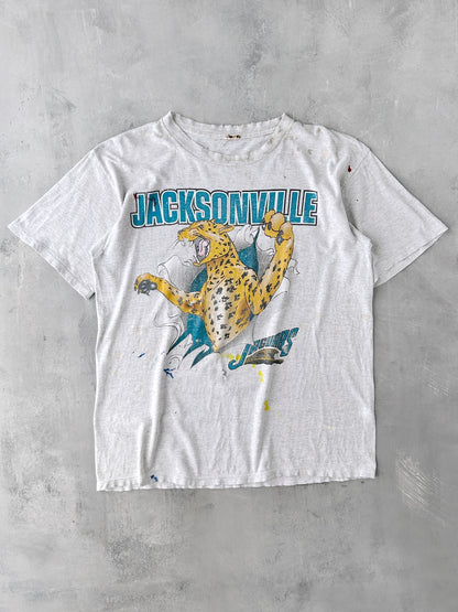 Thrashed Jacksonville Jaguars T-Shirt '93 - Large /XL