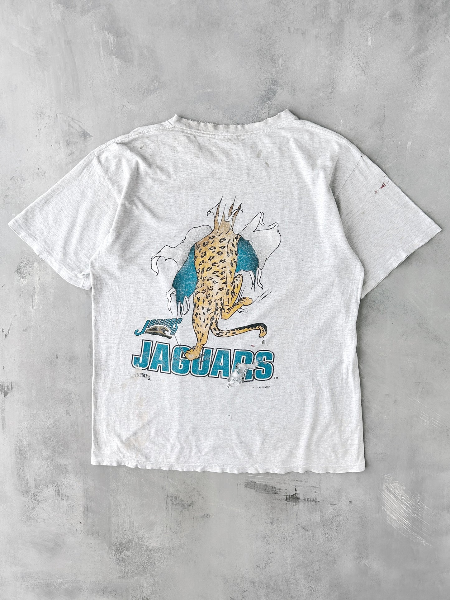 Thrashed Jacksonville Jaguars T-Shirt '93 - Large /XL