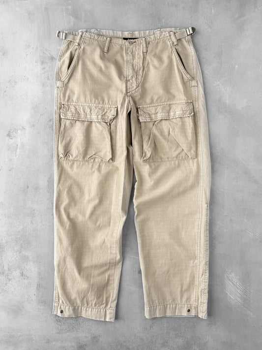 Khaki Cargo Pants 00's - 34x30