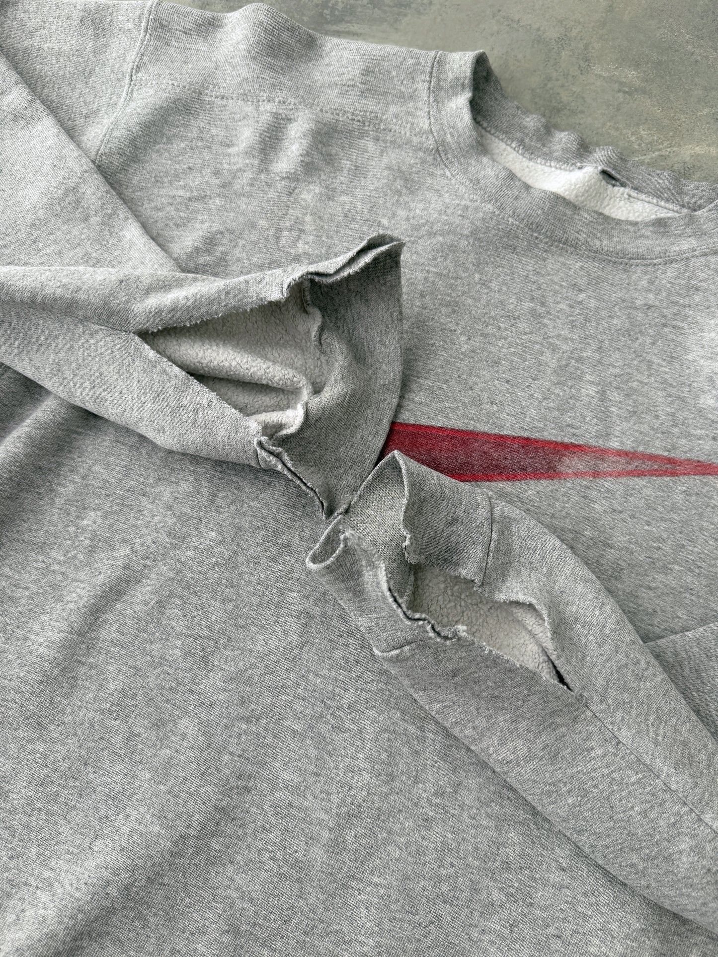 Distressed Nike Sweatshirt 90's - Small / Medium