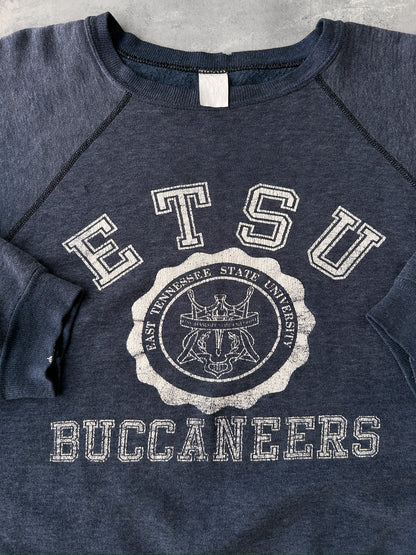 East Tennessee State University Sweatshirt 70's - Large