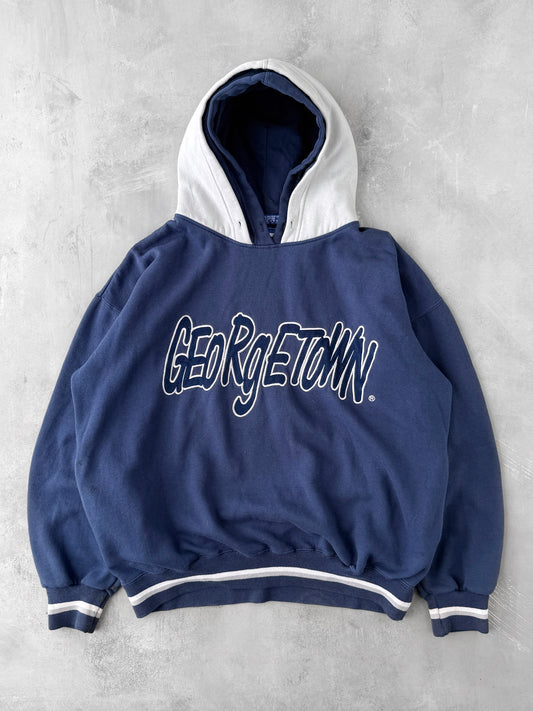 Georgetown University Starter Hoodie 90's - Large