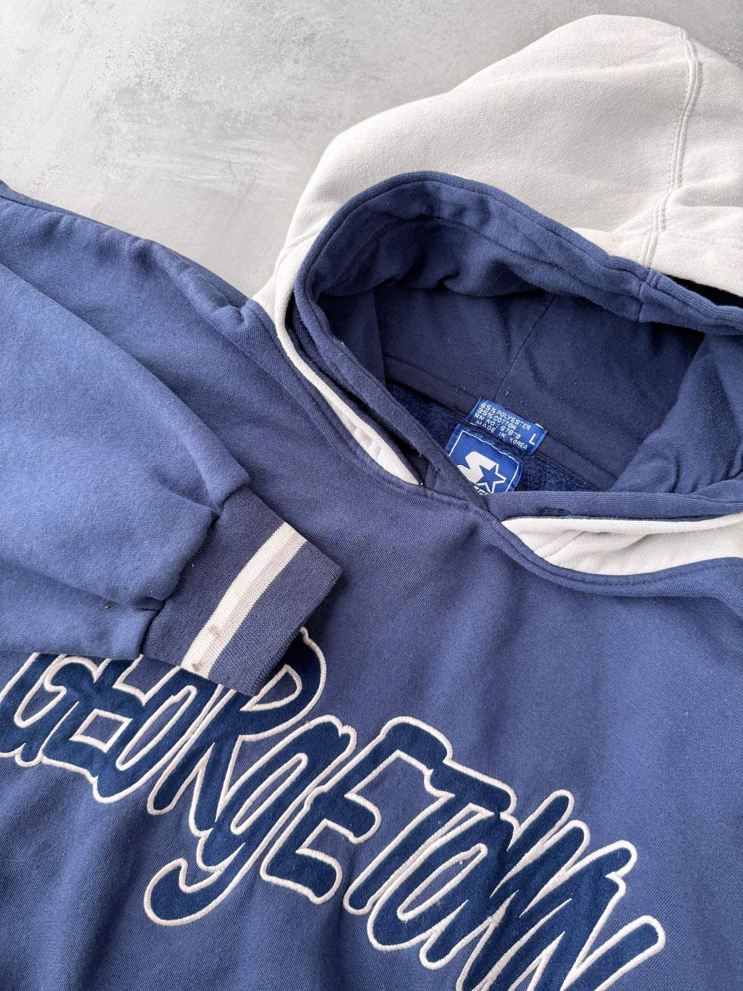 Georgetown University Starter Hoodie 90's - Large
