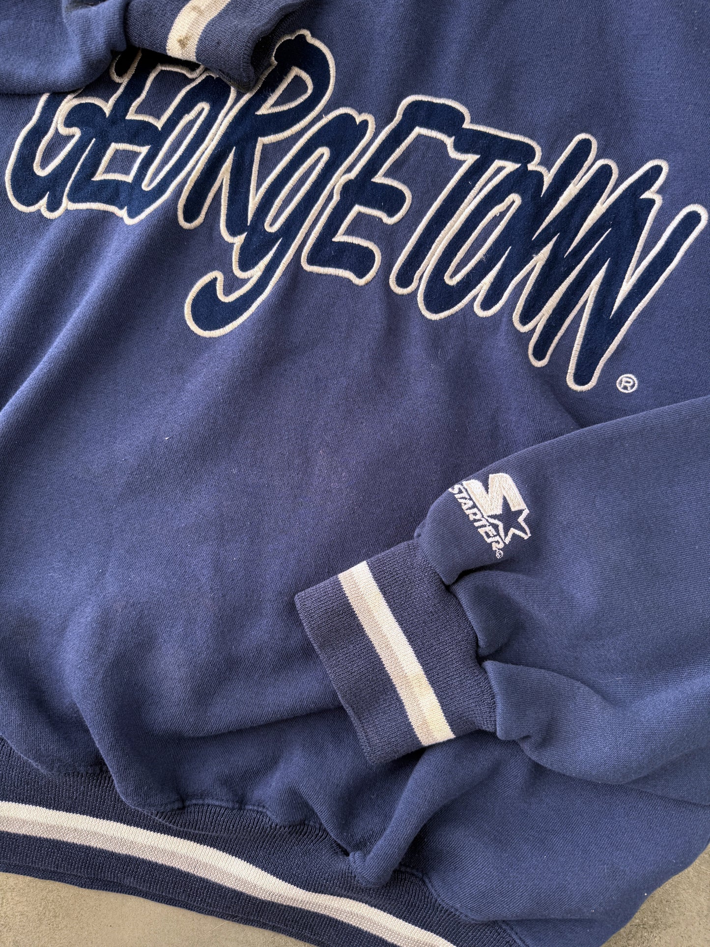 Georgetown University Starter Hoodie 90's - Large