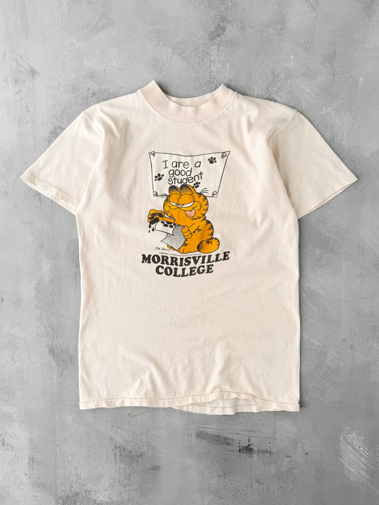 Morrisville College Garfield T-Shirt 80's - Small