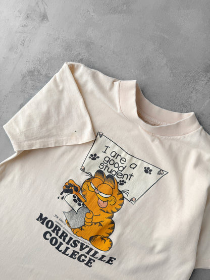 Morrisville College Garfield T-Shirt 80's - Small