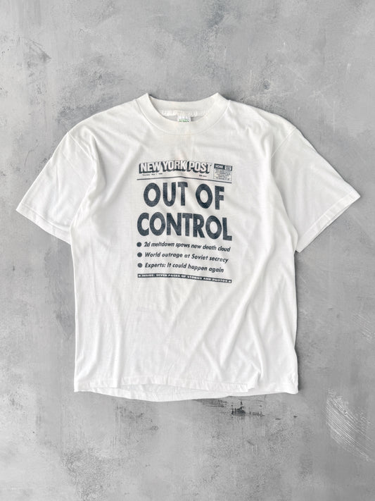 New York Post T-Shirt 80's - Medium
