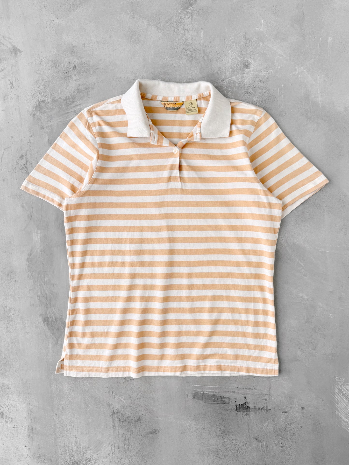 Striped Polo Shirt Y2K - Medium