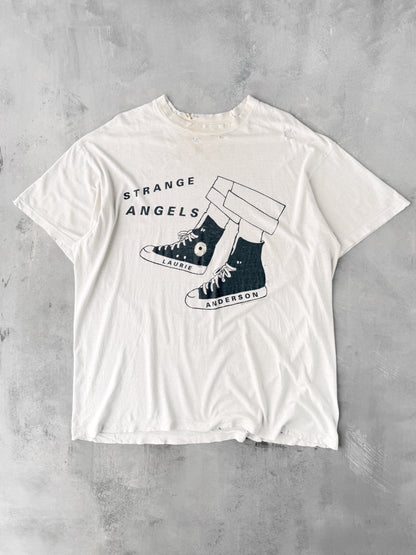 Laurie Anderson Strange Angels Tour T-Shirt '90 - XL
