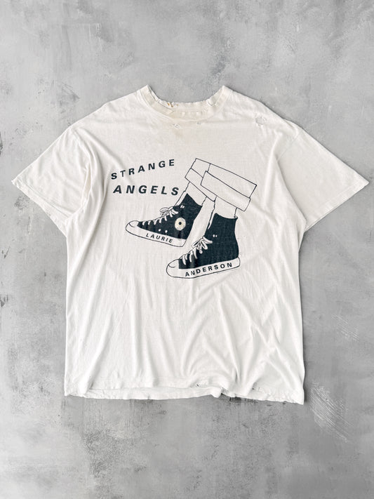 Laurie Anderson Strange Angels Tour T-Shirt '90 - XL
