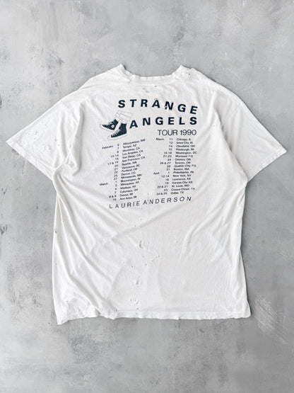 Laurie Anderson Strange Angels Tour T-Shirt '90 - XL