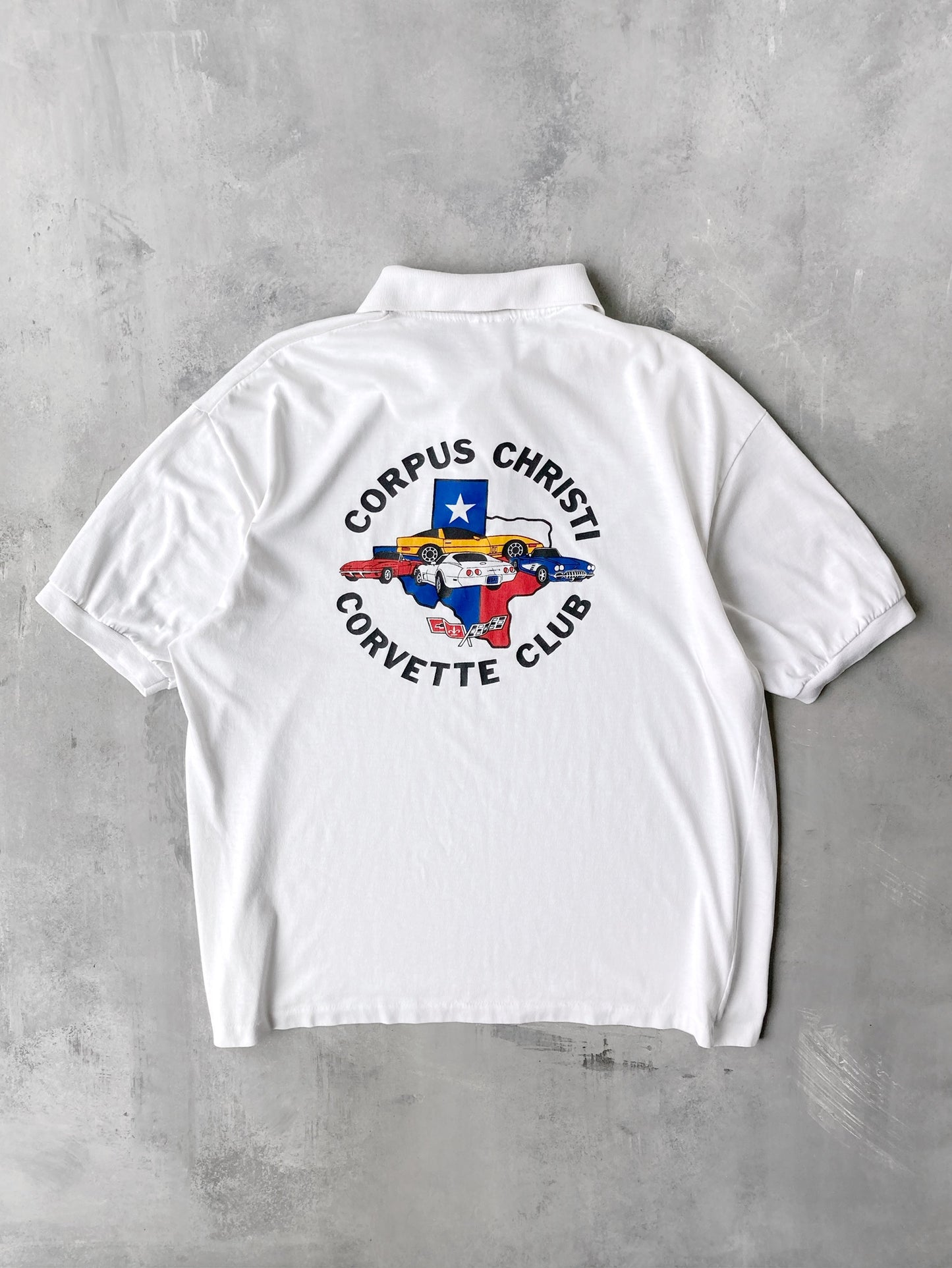 Corpus Christi Corvette Club Polo Shirt 80's - XL