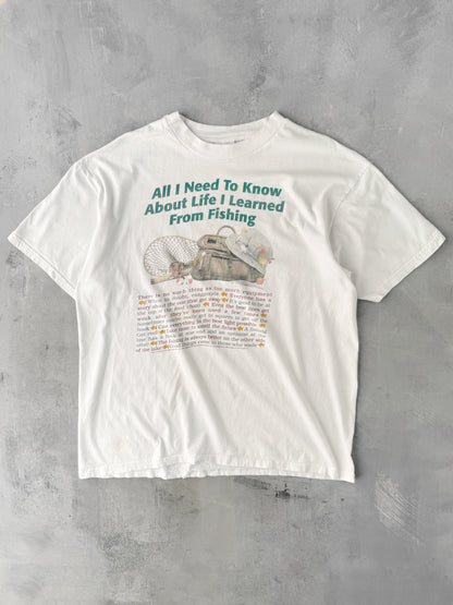Fishing Life Lessons T-Shirt '95 - XL