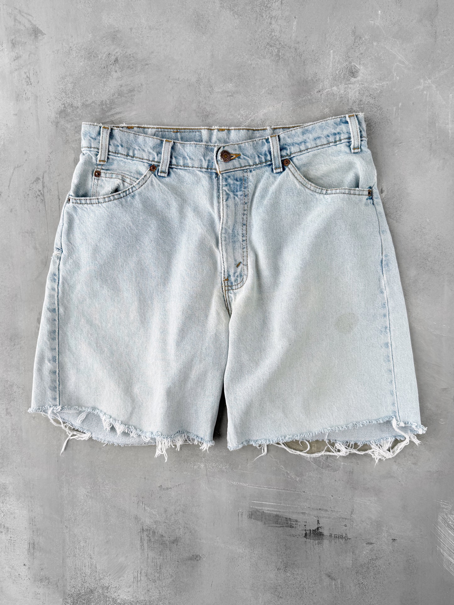 Distressed Levi's Cutoff Jean Shorts 90's - Size 32