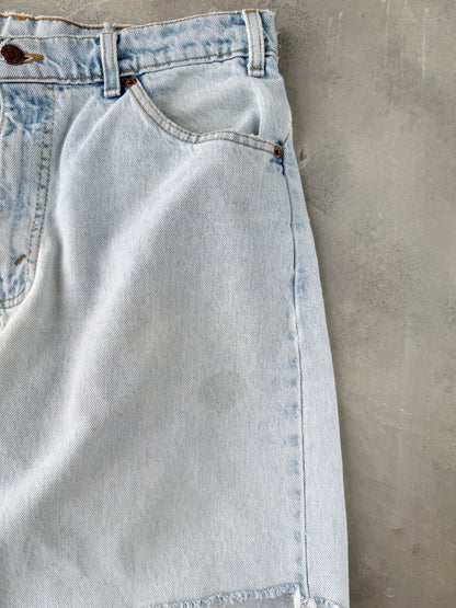 Distressed Levi's Cutoff Jean Shorts 90's - Size 32