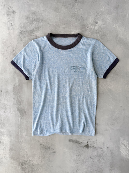 Georgia Tech Ringer T-Shirt 70's - XS
