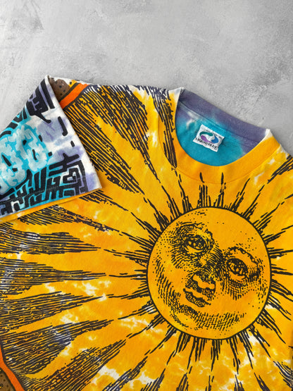 Sun and Moon AOP T-Shirt 90's - XL