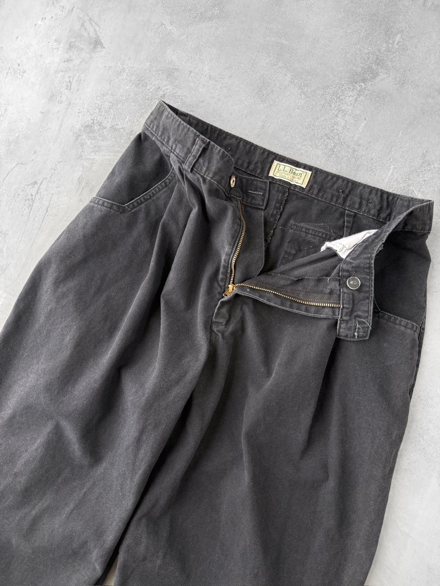 Pleated Cropped Pants 80's - Size 6