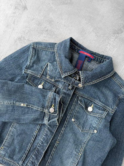 BCBG Maxazria Jean Jacket Y2K - Small / Medium