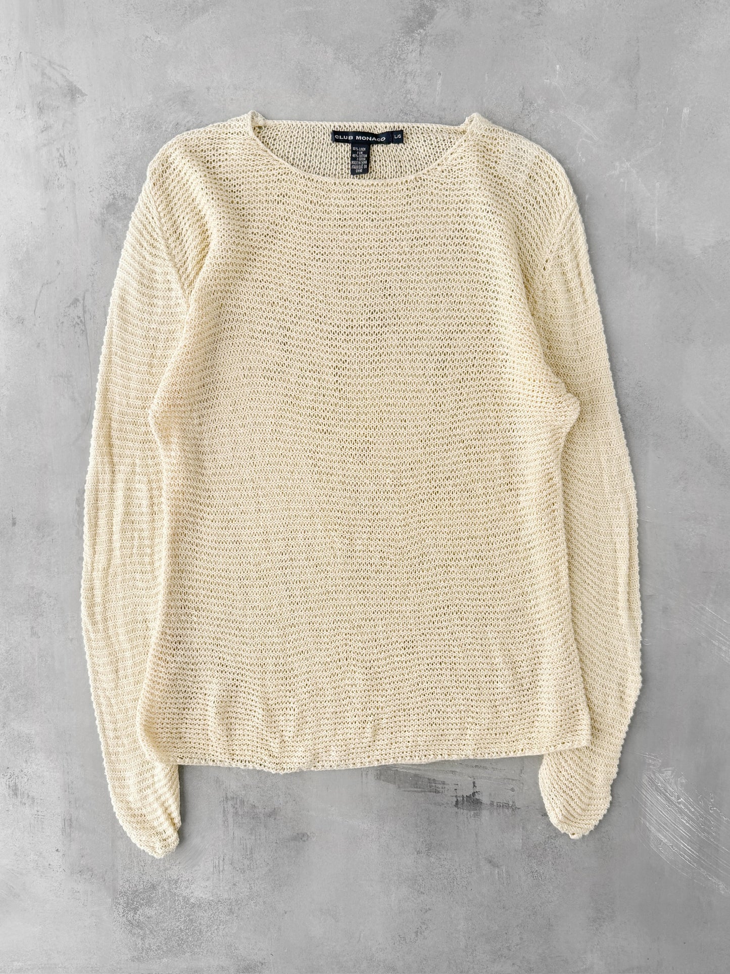 Open Weave Sweater 90's - Medium / Large