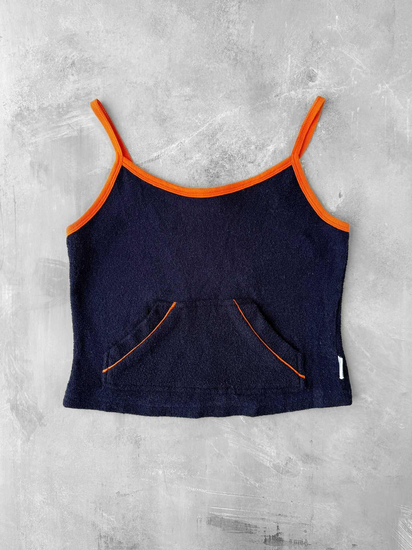 Terry Cloth Cropped Tank Top 90's - Small