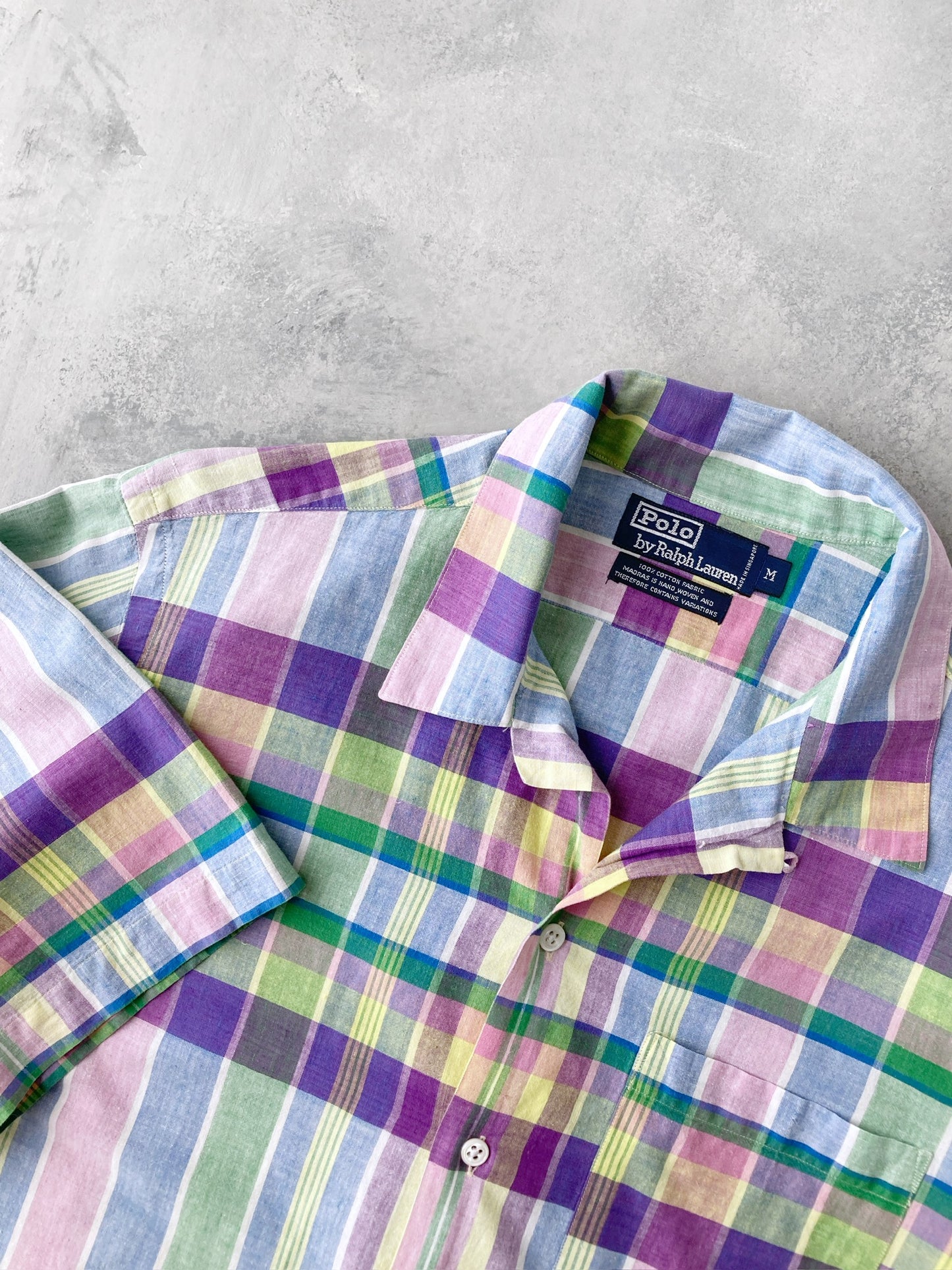 Polo Ralph Lauren Plaid Button Down Shirt 90's - Medium