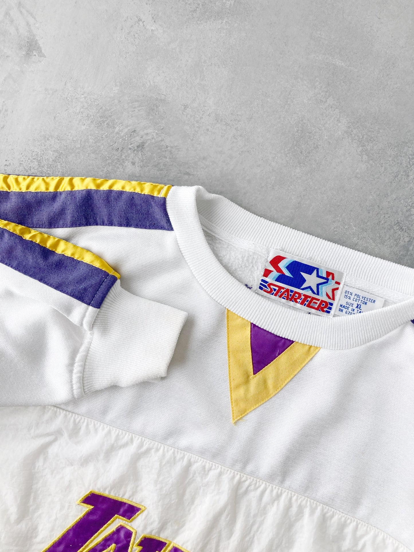 Los Angeles Lakers Pullover Jacket 80's - XL