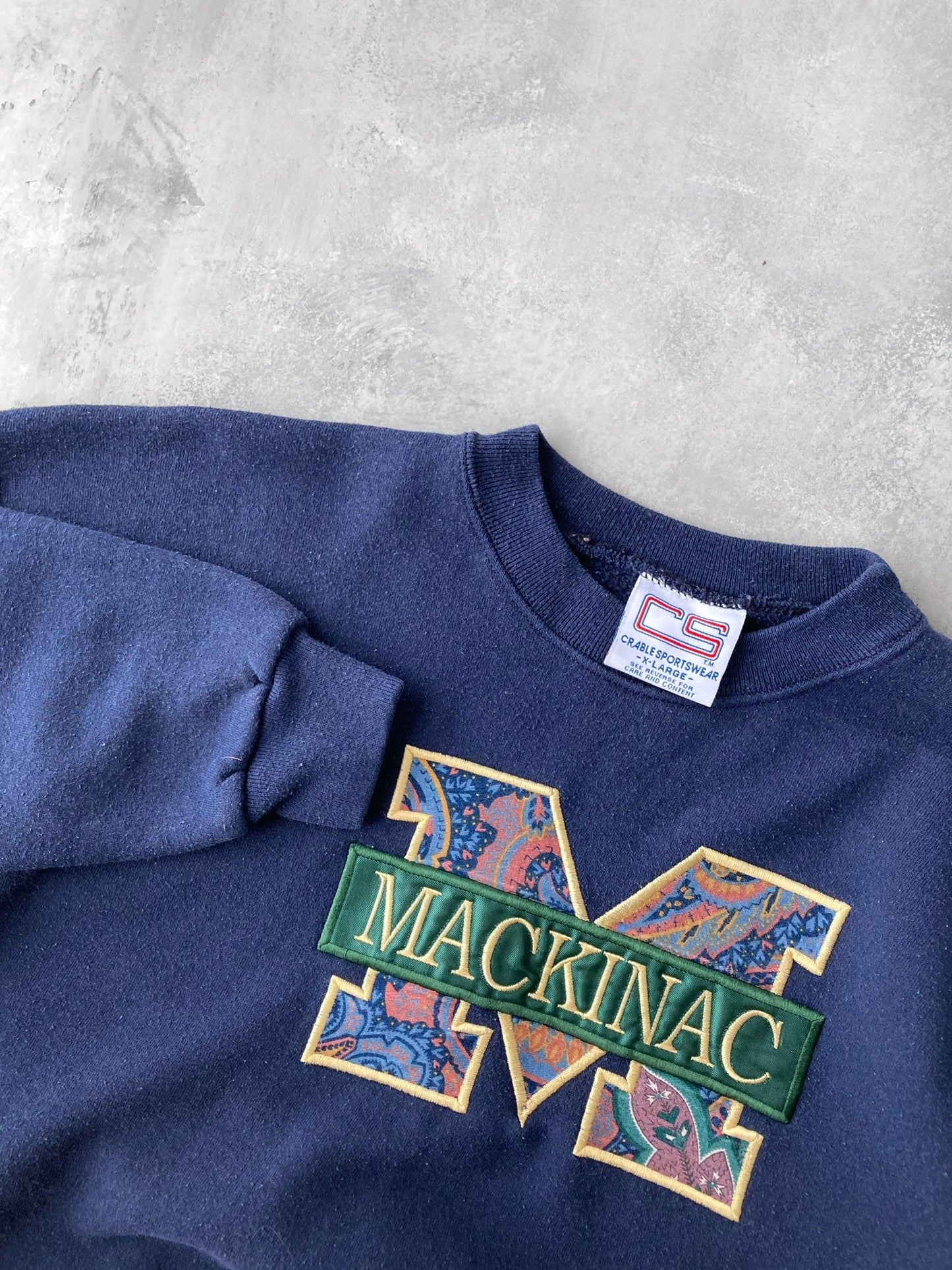 Mackinac Patch Sweatshirt 90's - XL