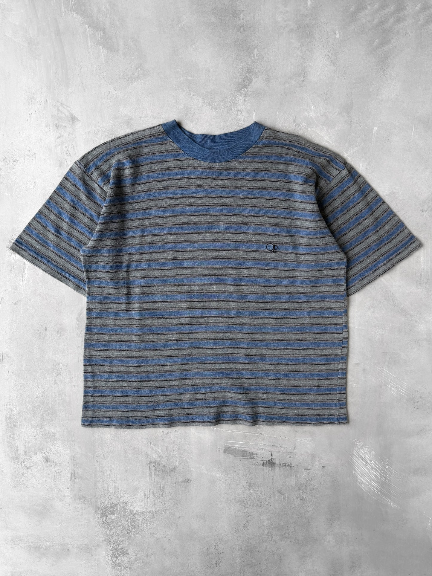Ocean Pacific Wintersurf Striped T-Shirt 90's - Large