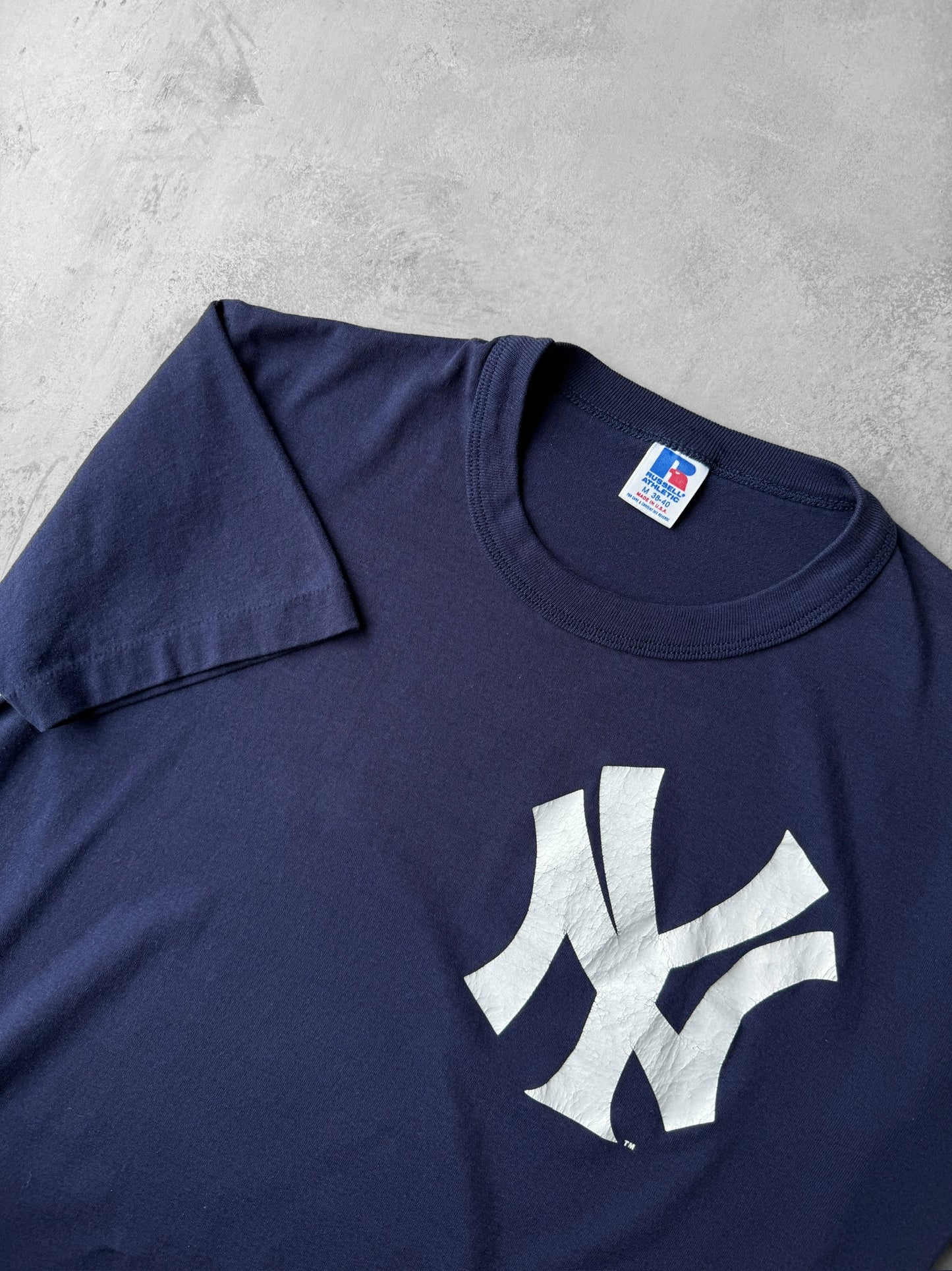 New York Yankees Logo T-Shirt 90's - Medium