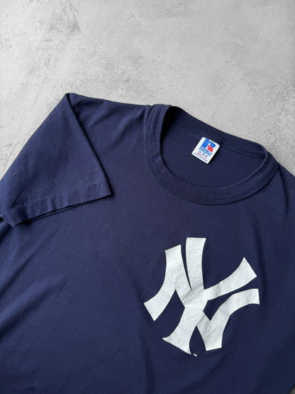 New York Yankees Logo T-Shirt 90's - Medium