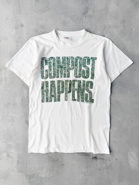 Compost Happens T-Shirt 90's - Medium