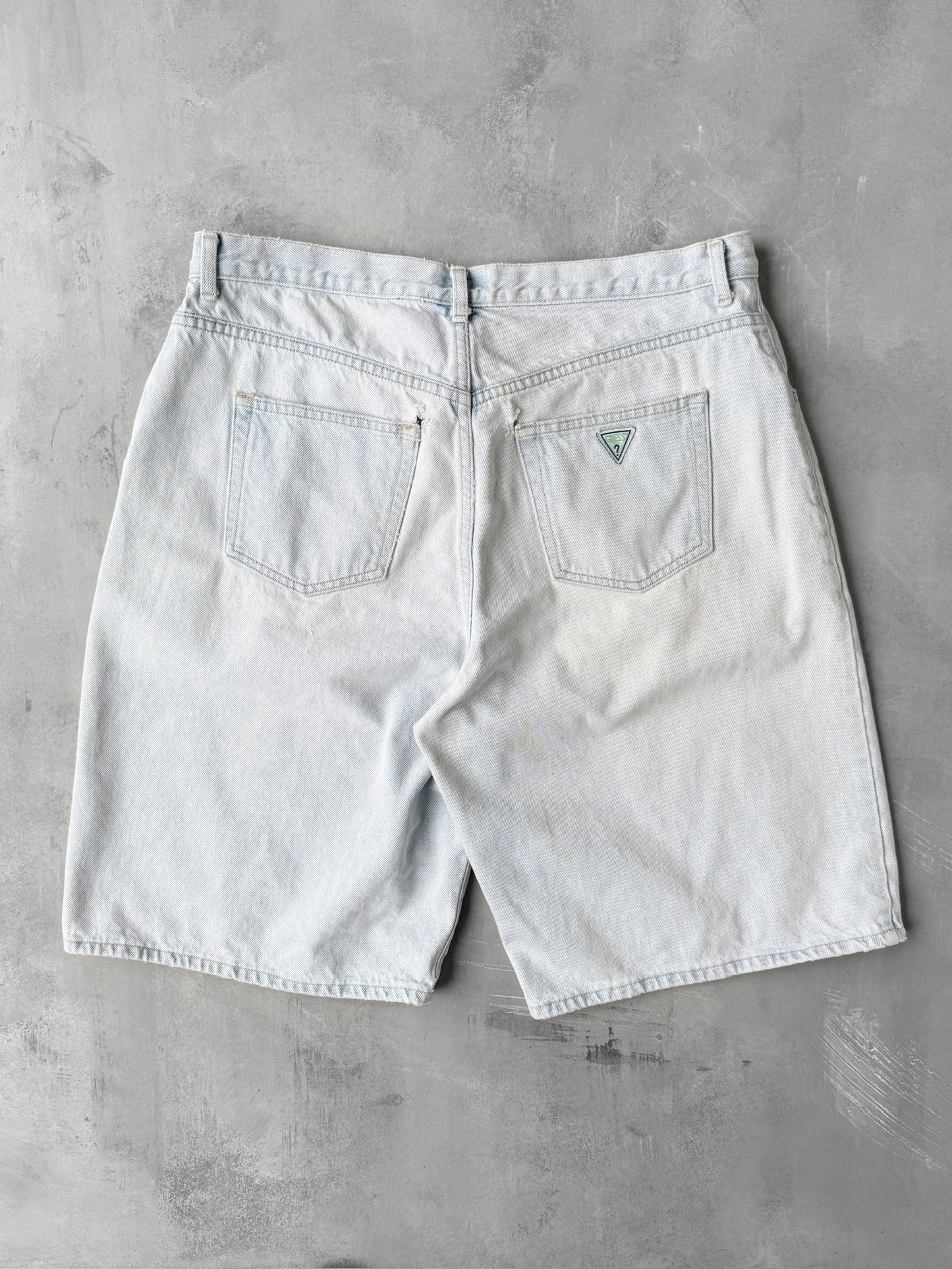 Guess Light Wash Jean Shorts 90's - Size 38