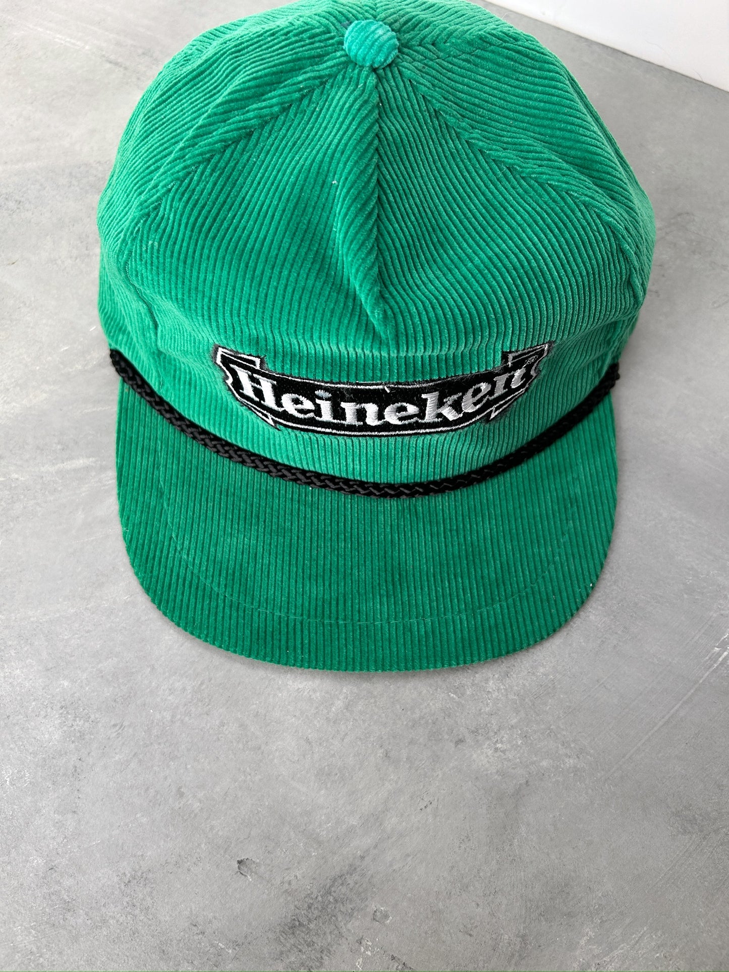 Corduroy Heineken Hat 80's