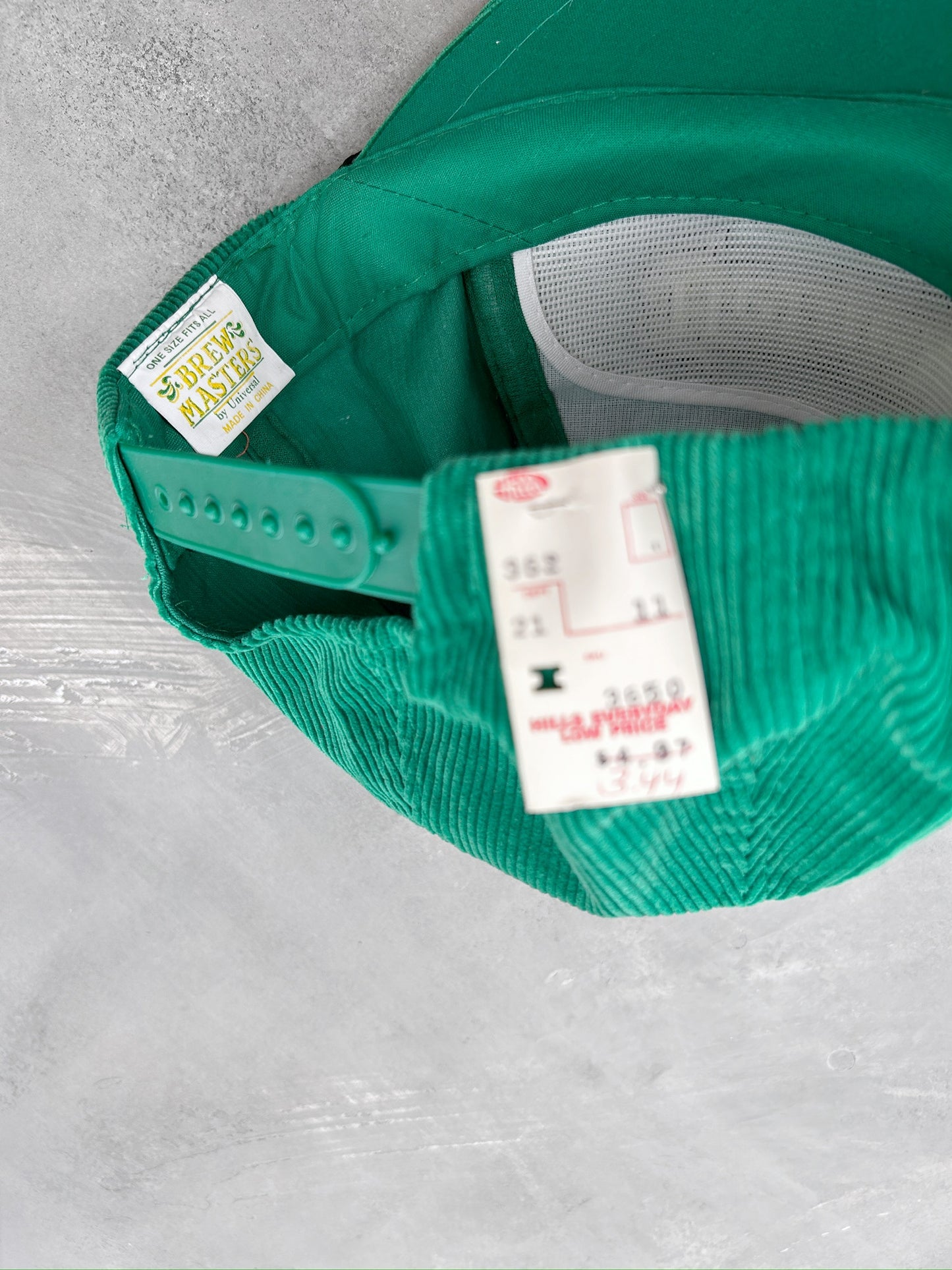 Corduroy Heineken Hat 80's