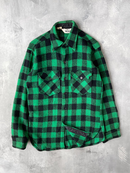 Plaid Wool Shirt 80's - Small