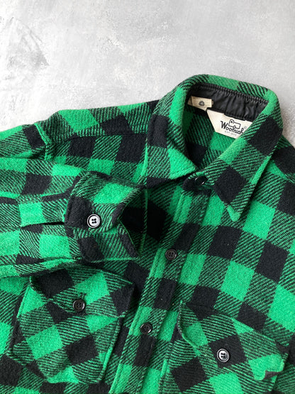 Plaid Wool Shirt 80's - Small