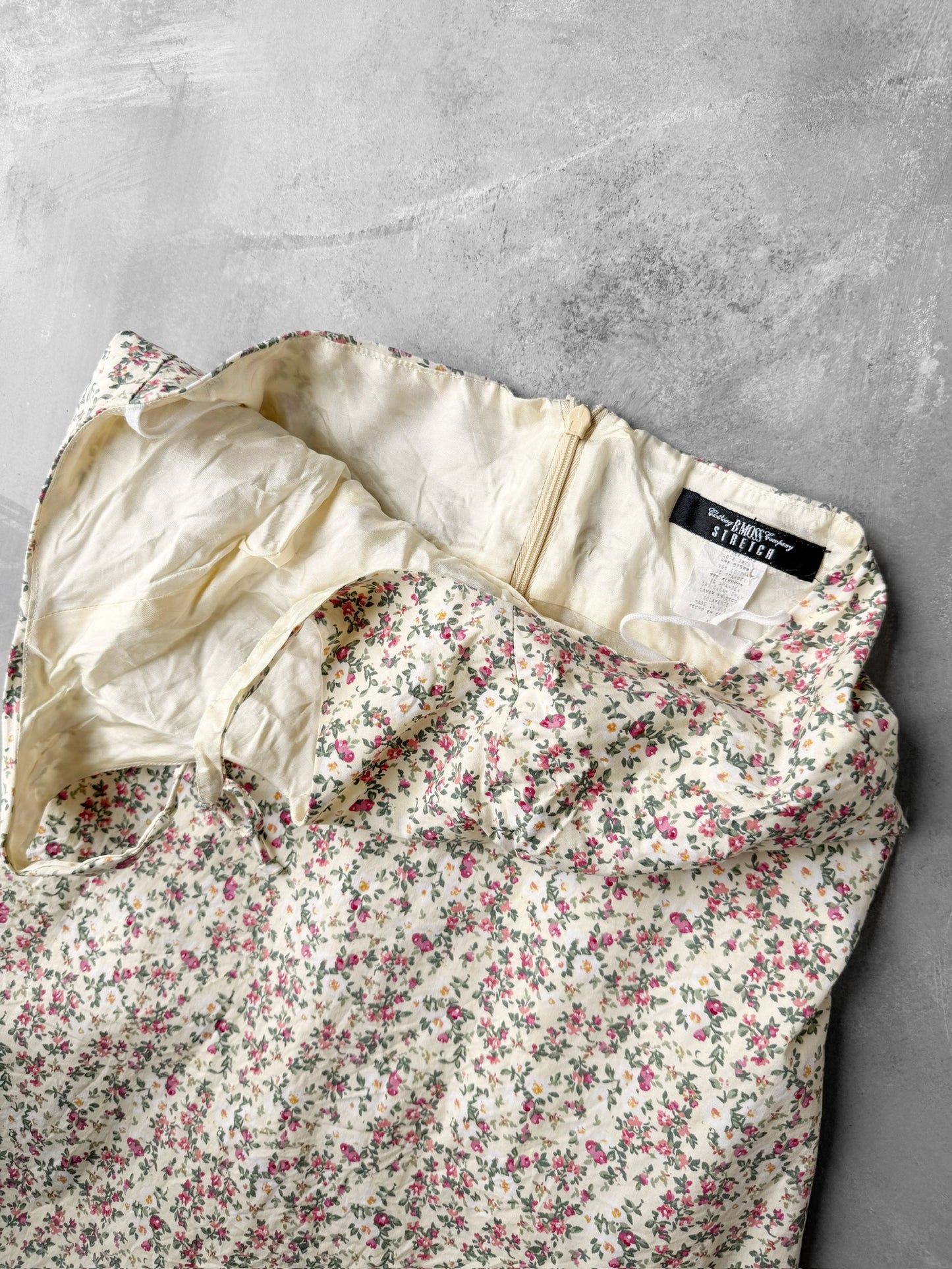 Floral Halter Dress 90's - Size 6-8