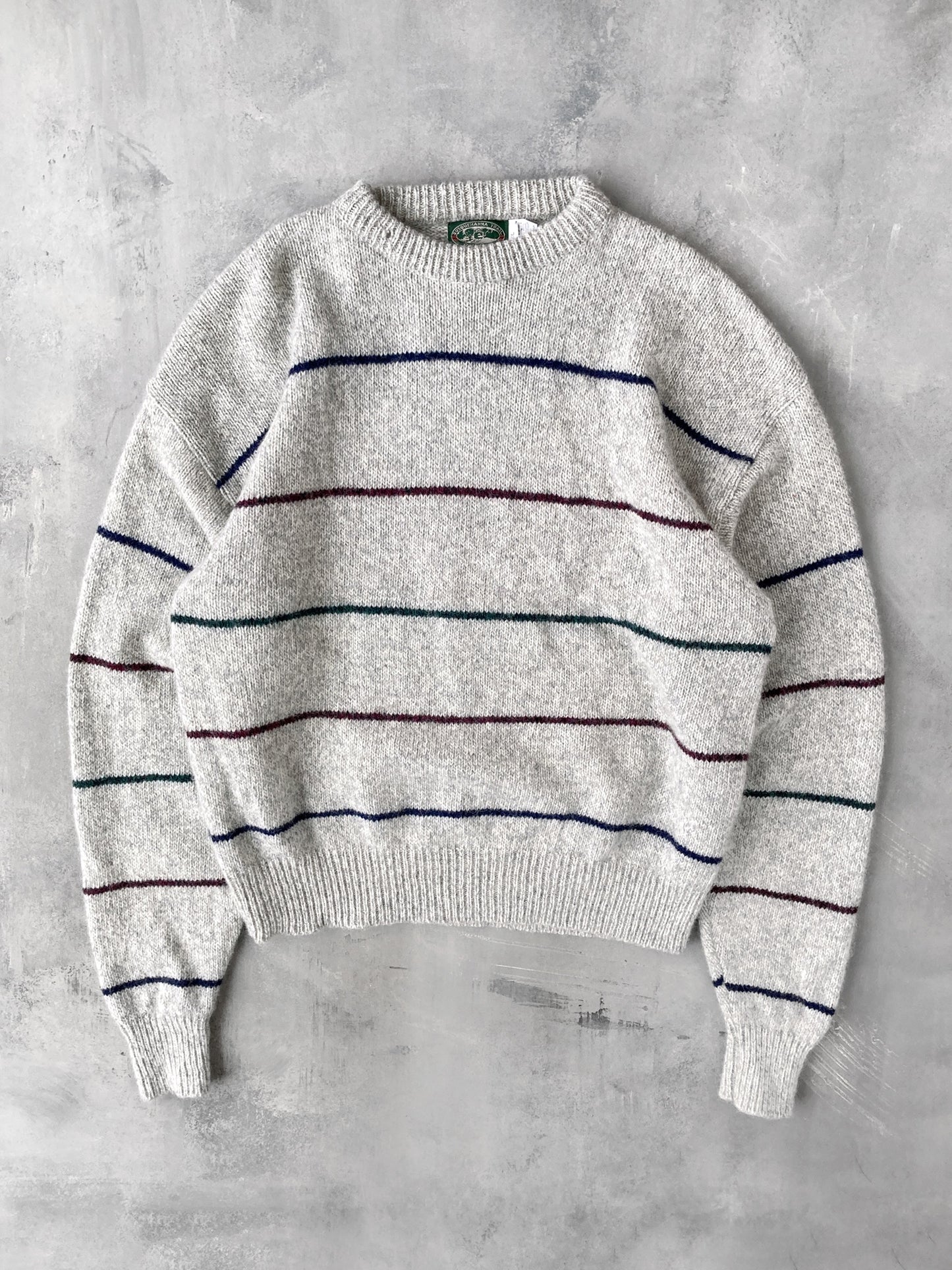 Striped Wool Sweater 90's - XL