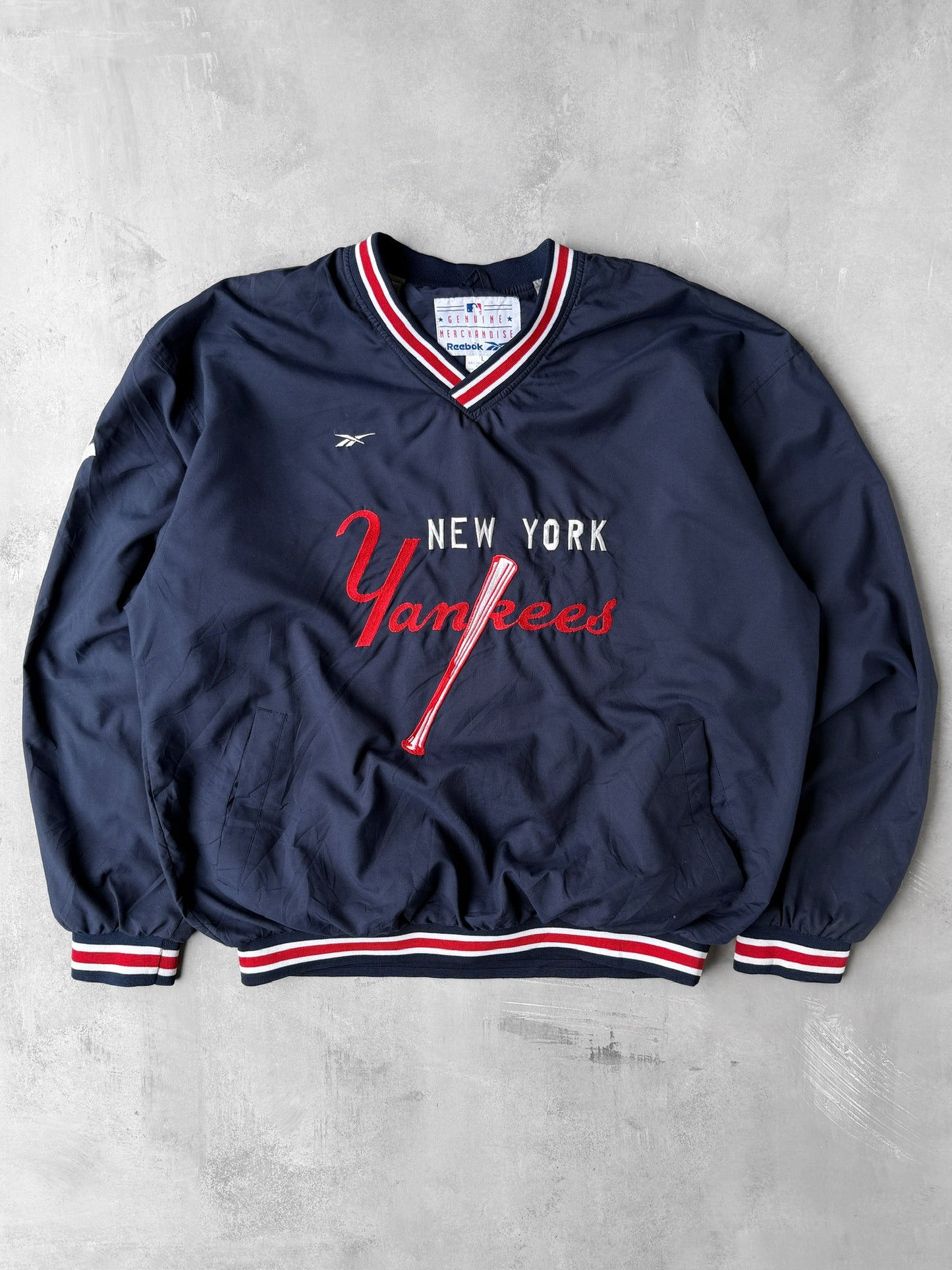 New York Yankees Pullover Jacket Y2K - Large