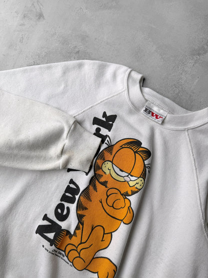 Garfield New York Sweatshirt 80's - Large
