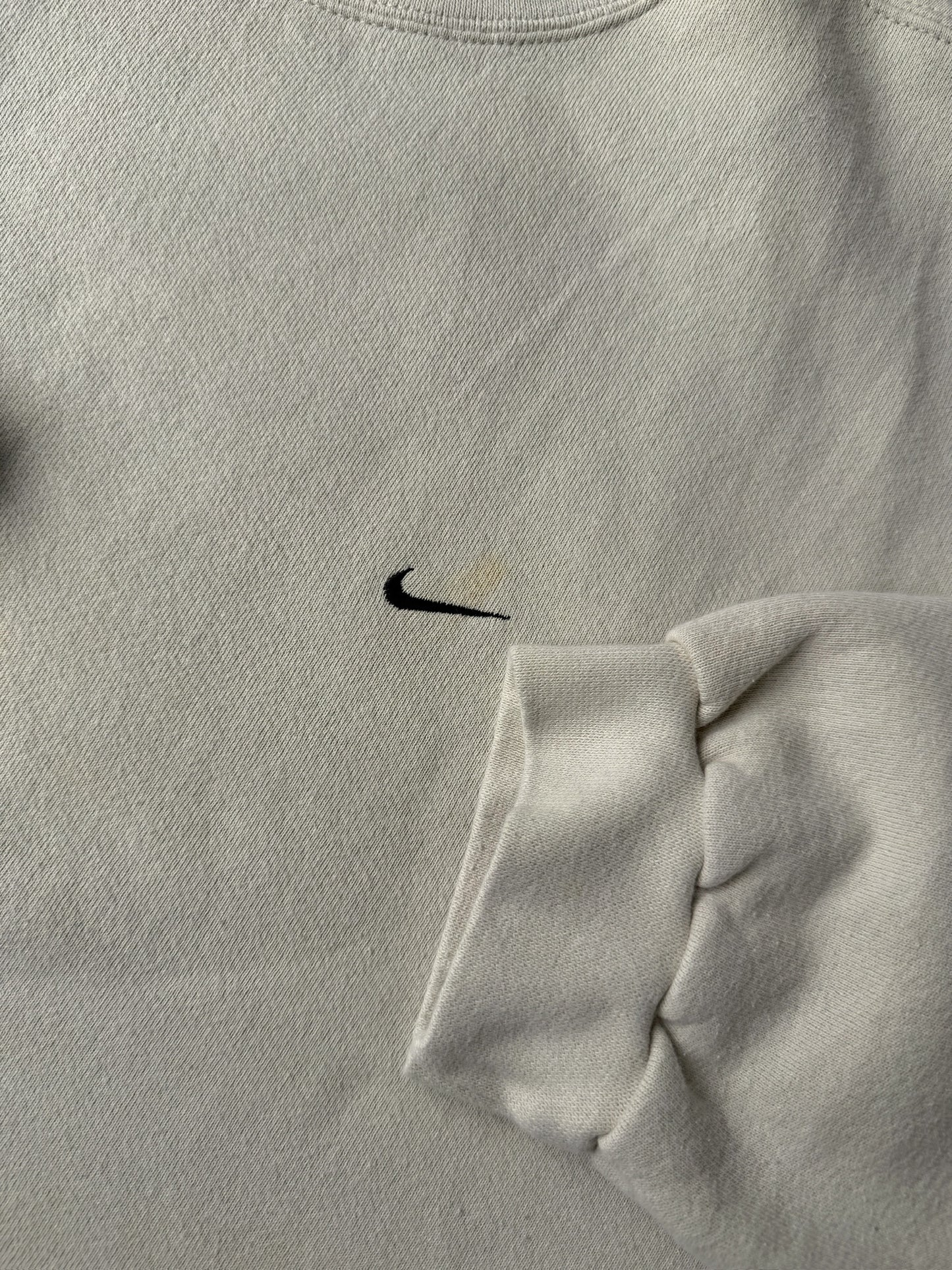 Beige Nike Essential Sweatshirt 90's - Large