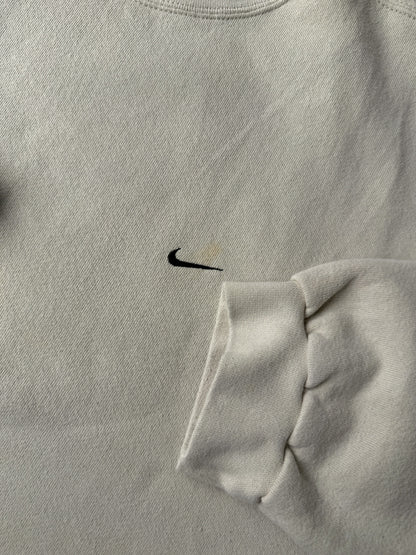 Beige Nike Essential Sweatshirt 90's - Large