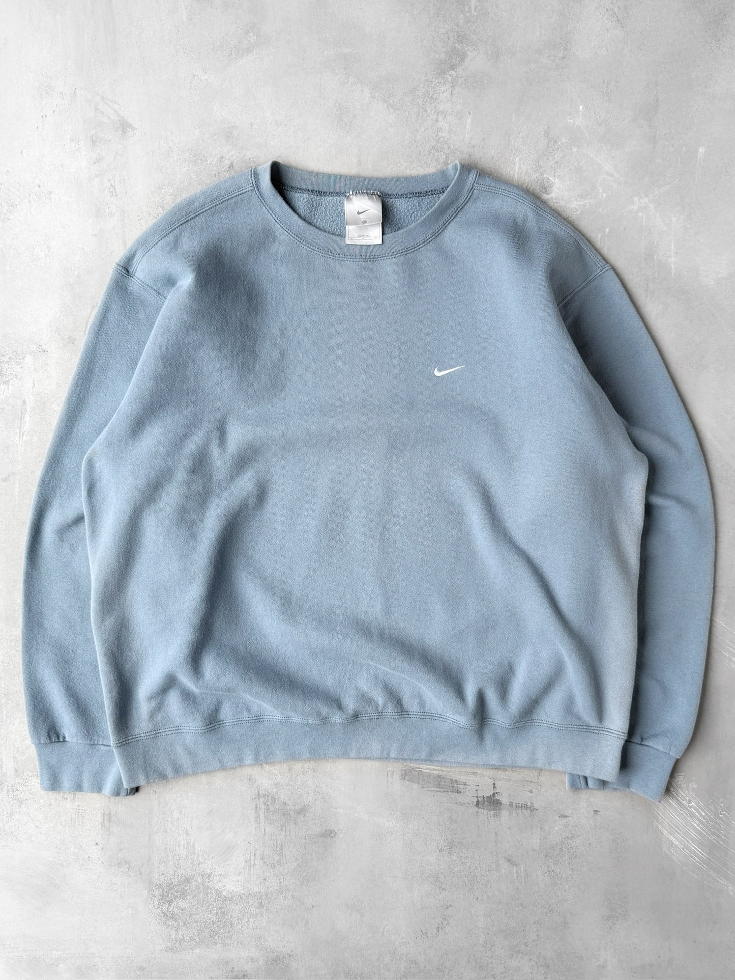 Sky Blue Nike Essential Sweatshirt Y2K - XL