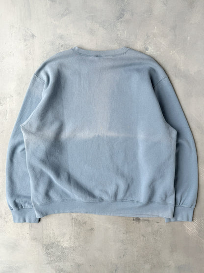 Sky Blue Nike Essential Sweatshirt Y2K - XL